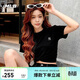 MLB男女同款時(shí)尚經(jīng)典休閑純色圓領(lǐng)T恤26春季新款3ATSB0163-50BKS-M