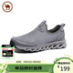 駱駝牌 休閑男鞋軟底一腳蹬健步鞋透氣網(wǎng)面鞋 P15M342013 灰色 42
