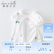 戴維貝拉（DAVE＆BELLA）davebella夏天兒童女童短袖T恤嬰幼兒女寶寶棉質(zhì)上衣DB13960白色
