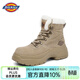 Dickies雪地靴女鞋冬季棉鞋百搭加絨靴子女厚底增高鞋子保暖短靴 杏色 37