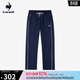 樂(lè )卡克（Le coq sportif）法國公雞男女同款保暖搖粒絨針織長(cháng)褲 海軍藍色 L