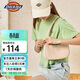 Dickies單肩包女斜挎包百搭小巧老花滿(mǎn)印手提腋下包通勤旅行小包 奶油粉