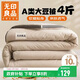 無(wú)印良品立體被子A類(lèi)10%大豆纖維四季被空調被夏被 4斤200*230cm 【淺咖】