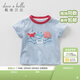 戴維貝拉（DAVE＆BELLA）兒童短袖男童t恤嬰兒衣服男寶夏裝半袖小童打底衫寶寶服飾 海洋印花 100 cm（建議身高90-100cm）