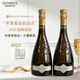 菲特瓦法國原瓶進(jìn)口起泡酒白葡萄酒果香味檳氣泡酒送禮 3品種混釀起泡酒 750ml雙支裝 配香檳杯