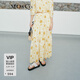 MO&Co.半身裙夏黃底雛菊碎花印花低腰長(cháng)款含天絲亞麻度假風(fēng)摩安珂 黃底混合印花 M 165