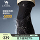 駱駝（CAMEL）沖鋒褲抓絨內膽三合一秋冬保暖登山滑雪褲0045L幻影黑男L