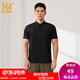 361°運動(dòng)翻領(lǐng)t恤男2026年春夏季新款休閑透氣短袖情侶POLO衫 【男款】超級黑 L