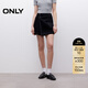 ONLY2025夏季新款個(gè)性時(shí)髦高腰A字褲裙短褲牛仔褲女|125243002 J19 黑牛仔 L