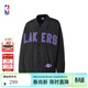 NBA【新款】NBA官方詹姆斯/庫里男女同款刺繡運動(dòng)夾克運動(dòng)外套上衣 黑色 (勒布朗詹姆斯) L