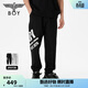 BOY LONDON潮牌長(cháng)褲情侶款夏春LOGO寬松休閑灰色衛褲N15807 黑色 XL