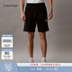 Calvin KleinJeans夏季男士經(jīng)典ck字母疊印松緊腰純棉休閑運動(dòng)直筒針織短褲
