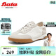 拔佳Bata休閑鞋女秋新款輕便通勤德訓運動(dòng)鞋VUZ02AM4 米白 36