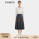 PORTSPORTS女裝2025秋季新款灰色挺括質(zhì)感傘擺半裙ALQ9S005WWQ041 高級灰 6