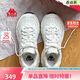 卡帕（Kappa）白色運動(dòng)鞋女鞋春季新款增高老爹鞋女士休閑小白鞋子女 白灰色 38