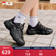 斐樂(lè )（FILA）官方女鞋貓爪7代老爹鞋2026春季新款厚底鞋休閑鞋運動(dòng)鞋 黑/太空銀-BS 38
