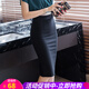歐貝汐半身裙中長(cháng)款女包臀裙開(kāi)叉一步裙女士修身顯瘦高腰彈力 黑色 M