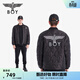 BOY LONDON【太空少年】秋冬男女款棒球領(lǐng)外套黑色老鷹棉服N29007 黑色 L