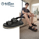 金利來(lái)（Goldlion）男士休閑沙灘鞋夏季潮流輕便戶(hù)外涼拖鞋G542520015AAF黑色40