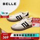 百麗復古拼色德訓鞋新款百搭簡(jiǎn)約運動(dòng)休閑鞋B2614AM5 米白 37