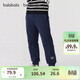 巴拉巴拉兒童長(cháng)褲男童女童加厚加絨褲子2025秋冬親子百搭束腳休閑褲子潮流