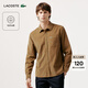 LACOSTE法國鱷魚(yú)男裝25秋冬新款時(shí)尚百搭長(cháng)袖襯衫外套|CH7243 DPC/胡桃色 42