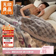 無(wú)印良品加厚拉舍爾毛毯 冬季雙層厚毯子沙發(fā)蓋毯?jiǎn)稳丝照{被子 150*200cm