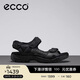愛(ài)步（ECCO）涼鞋男 軟底魔術(shù)貼運動(dòng)戶(hù)外涼鞋 越野系列82218402001 黑色41