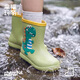 幸?，旣悾–heerful Mario）兒童雨鞋男童雨靴水鞋2歲寶寶水鞋套鞋防滑女童幼兒防水女款膠鞋