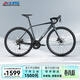 喜德盛2025款RC300公路自行車(chē)碟剎鋁合金車(chē)架上班通勤代步車(chē) 灰/黑 480mm