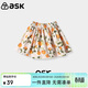 ASK JUNIOR女童褲子2025夏季薄款小童花朵滿(mǎn)印大擺A型沙灘裙褲 花色 100