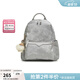 百思圖秋商場(chǎng)新款通勤大容量雙肩背包書(shū)包短途旅行包女TY063CX5 銀灰色TY063CX5 F