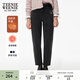 Teenie Weenie小熊女裝牛仔褲冬季時(shí)尚基礎款通勤簡(jiǎn)約舒適休閑褲子 黑色 M (165)