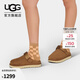 UGG春季男女同款舒適休閑平底魔術(shù)貼一腳蹬單鞋包頭涼鞋 1138252 CHE | 栗色 39