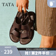 他她（TATA）夏商場(chǎng)同款時(shí)尚百搭厚底涼鞋男新款73X01BL5 啡色 39