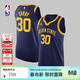 耐克NBA夏季新款金州勇士隊庫里男子無(wú)袖速干運動(dòng)背心籃球服 藏青色 L