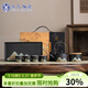 蘇氏陶瓷手繪彩畫(huà)功夫茶具提梁茶壺配干泡茶盤(pán)茶罐7件套節日禮盒伴手禮