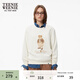Teenie Weenie小熊女裝時(shí)尚衛衣秋季簡(jiǎn)約印花圓領(lǐng)套頭衫休閑風(fēng)上衣 象牙白 M (165)