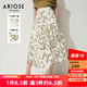 艾諾絲雅詩(shī)ARIOSEYEARS夏季新品中長(cháng)裙印花不對稱(chēng)下擺半身裙30533566 線(xiàn)條花 M
