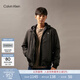 Calvin KleinJeans秋冬男士美式休閑商務(wù)通勤ck簡(jiǎn)約印花挺括立領(lǐng)棉服外套