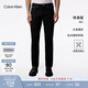 Calvin KleinJeans四季款男士經(jīng)典休閑通勤ck修身顯瘦黑色洗水微彈牛仔褲