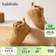 巴拉巴拉童鞋兒童板鞋男女童學(xué)步鞋秋冬高幫鞋子加絨防滑