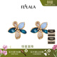 翡拉拉（fellala）「靈蘭」系列立體石斛蘭花耳釘輕奢高級感立體花朵耳飾時(shí)尚耳環(huán) 多彩藍色