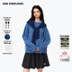 ANN ANDELMAN【 蔡卓妍同款】慵懶松弛感毛線(xiàn)衣披肩連帽針織毛衣 藍色 XS