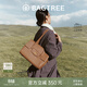 BAGTREE【明星同款】包包樹(shù)海豚包輕奢植鞣皮托特包大容量通勤女士電腦包 大號-烤棕色 能裝14寸MacBook 高級小眾