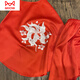 貓人（MiiOW）蘇繡刺繡成品真絲睡衣女成人肚兜復古中國風(fēng)內衣女士吊帶內搭上衣 紅色九尾狐套裝 均碼【70斤-180斤都可穿】