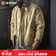 馬登工裝美式復古N1甲板棉服男士短款棉衣春冬棉襖立領(lǐng)夾克外套男款 舊卡其 （洗褪版） L