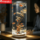 缸生態(tài)缸超白亞克力魚(yú)缸仿玻璃金魚(yú)缸圓形圓 尺寸20*40CM(設計款)