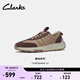 Clarks其樂(lè )CraftSpeed Lo新品跑步鞋舒適透氣輕量緩震厚底復古運動(dòng)鞋 淺棕色 261803504 35.5