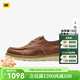 卡特（CAT）休閑皮鞋男鞋新品經(jīng)典復古單鞋QUARK商場(chǎng)同款 棕色1 42